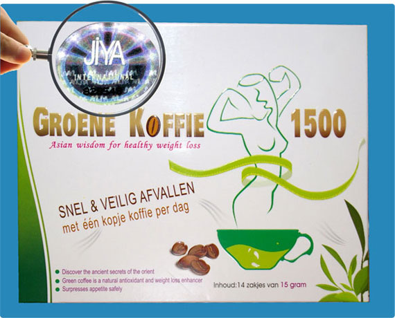 nieuwe hologram groene koffie 1500